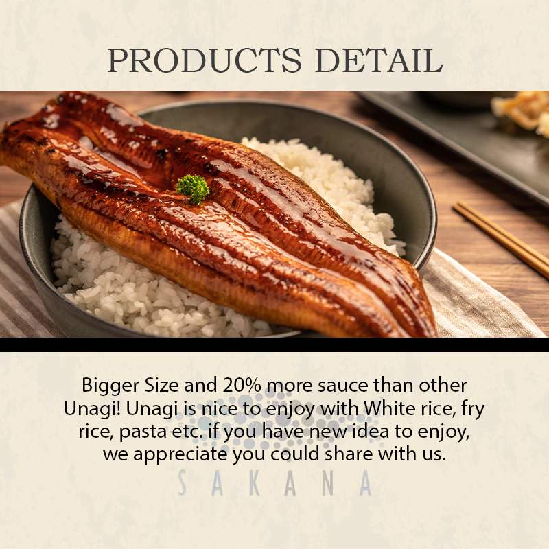 SAKANA | Premium Kabayaki Unagi Fillet (EXTRA BIG) - 400G Ready to Eat Unagi - Image 2