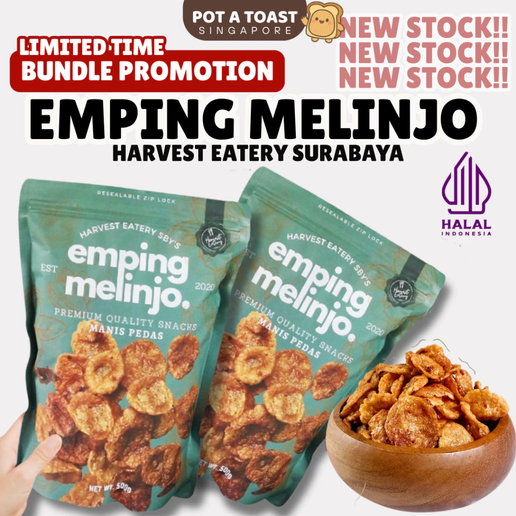 HARVEST EATERY SURABAYA Sweet Spicy Manis Pedas Emping Melinjo 500g HALAL